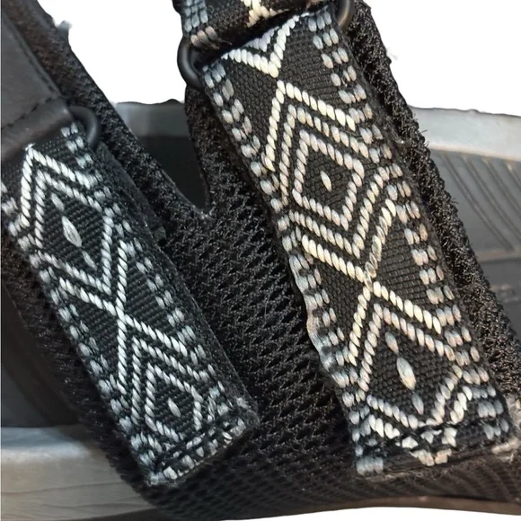 Baretraps Aloha Platform Wedge Deserae Slide Sandals Women 9M Black Gray - Picture 7 of 12